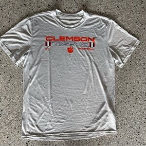 Nike Gray Clemson Tigers Performance Dri-Fit Tee Shirt Football